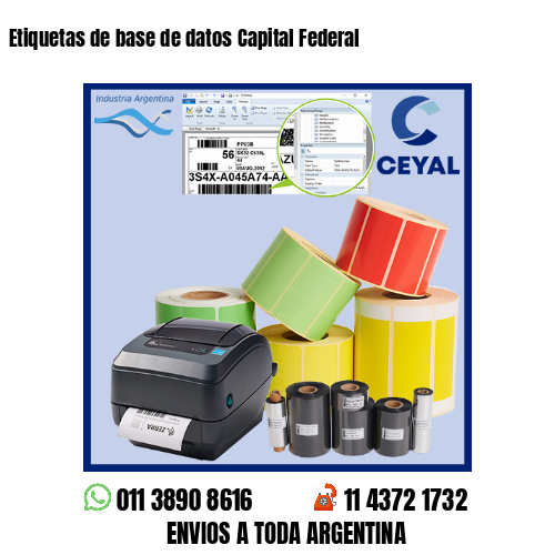 Etiquetas de base de datos Capital Federal