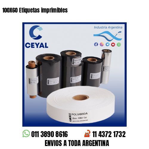 100X60 Etiquetas imprimibles