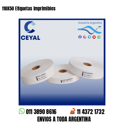 110X50 Etiquetas imprimibles
