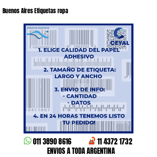Buenos Aires Etiquetas ropa