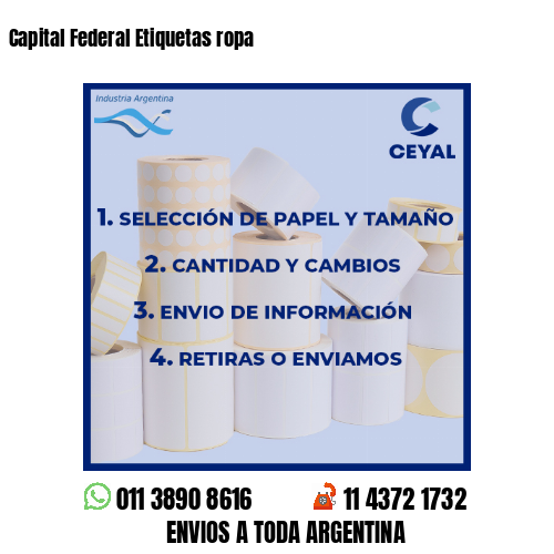 Capital Federal Etiquetas ropa