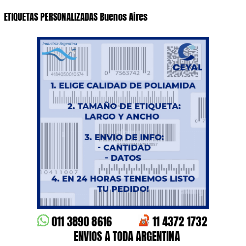 ETIQUETAS PERSONALIZADAS Buenos Aires