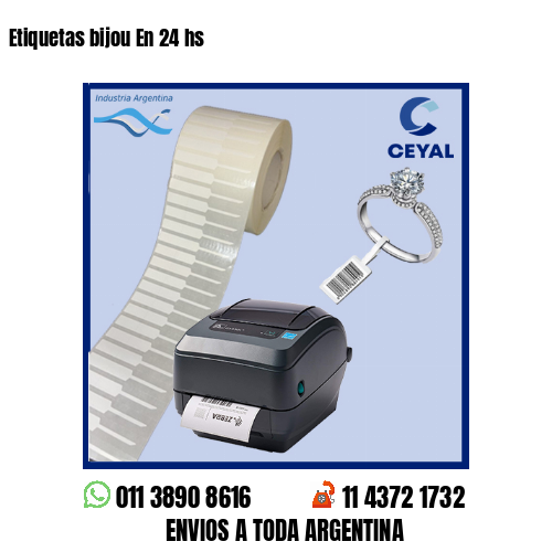 Etiquetas bijou En 24 hs