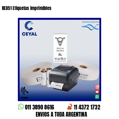RED51 Etiquetas imprimibles