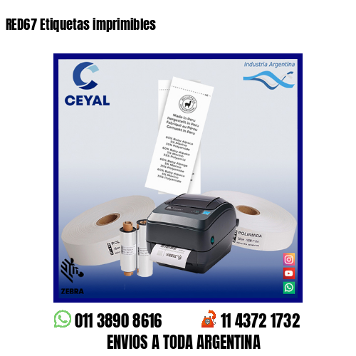 RED67 Etiquetas imprimibles