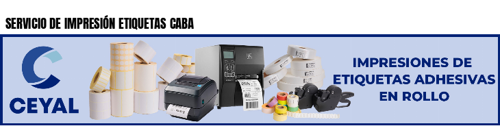 SERVICIO DE IMPRESIÓN ETIQUETAS CABA   