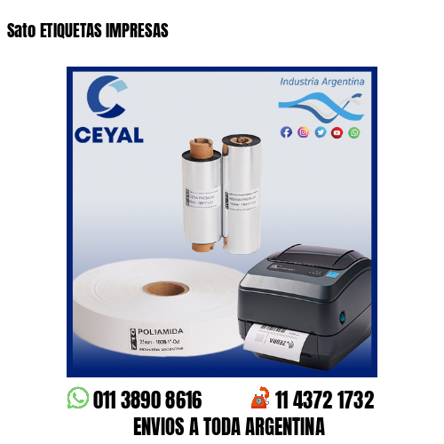 Sato ETIQUETAS IMPRESAS