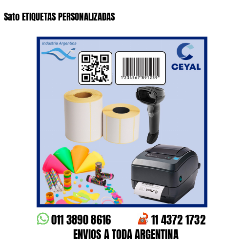 Sato ETIQUETAS PERSONALIZADAS