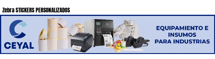 Zebra STICKERS PERSONALIZADOS