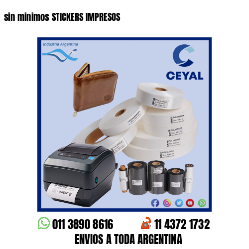 sin minimos STICKERS IMPRESOS