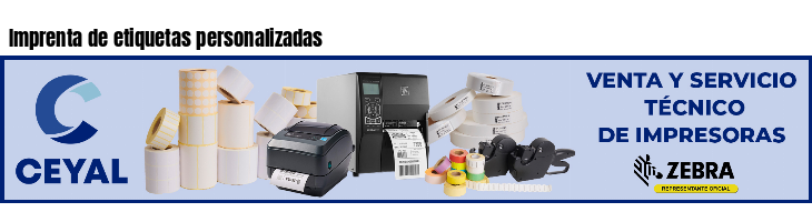 Imprenta de etiquetas personalizadas