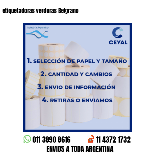 etiquetadoras verduras Belgrano