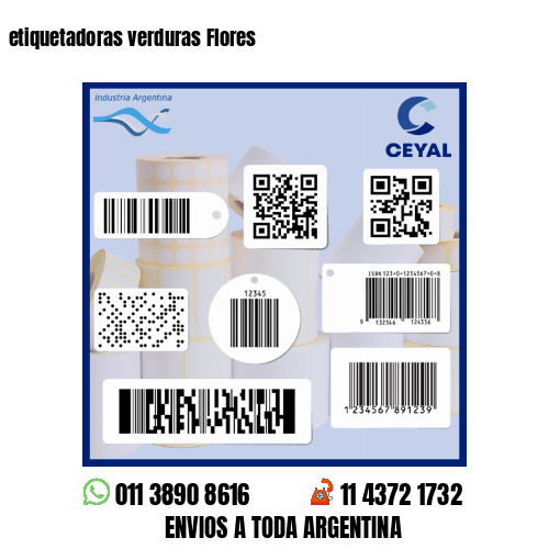 etiquetadoras verduras Flores