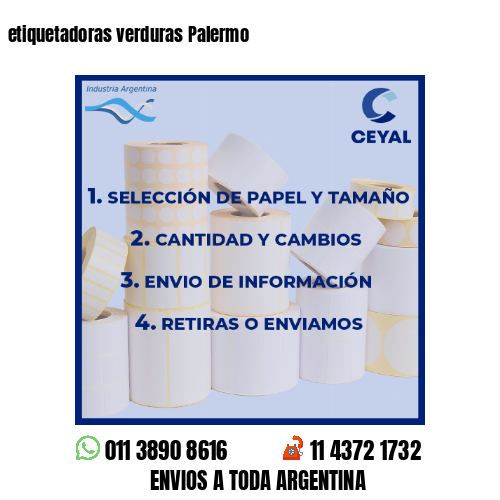 etiquetadoras verduras Palermo