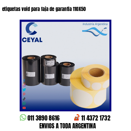 etiquetas void para faja de garantia 110X50