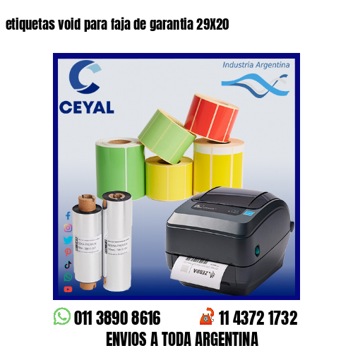 etiquetas void para faja de garantia 29X20