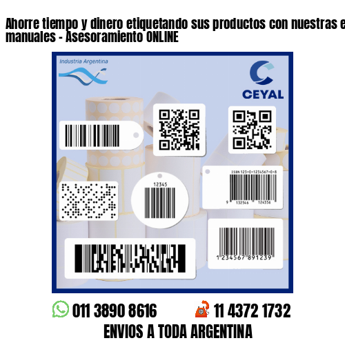 Ahorre tiempo y dinero etiquetando sus productos con nuestras etiquetadoras manuales - Asesoramiento ONLINE