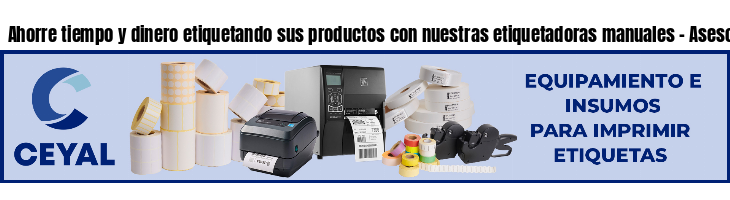 Ahorre tiempo y dinero etiquetando sus productos con nuestras etiquetadoras manuales - Asesoramiento ONLINE