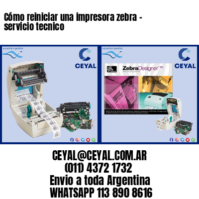 Cómo reiniciar una impresora zebra – servicio tecnico