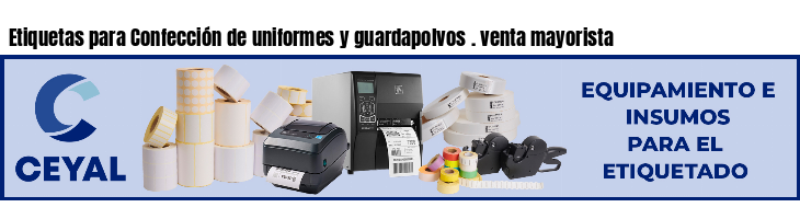 Etiquetas para Confección de uniformes y guardapolvos . venta mayorista
