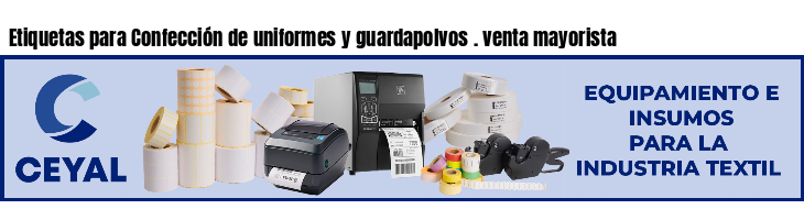 Etiquetas para Confección de uniformes y guardapolvos . venta mayorista