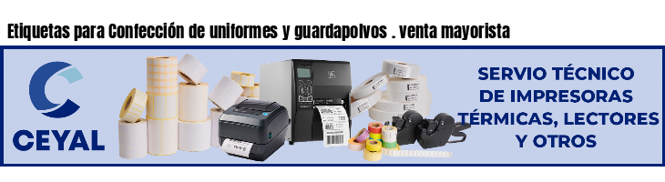 Etiquetas para Confección de uniformes y guardapolvos . venta mayorista