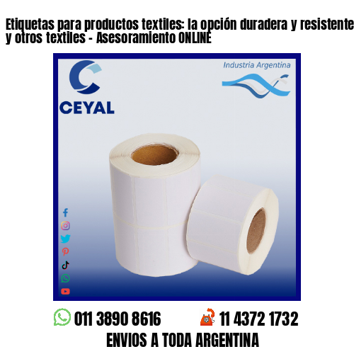 Etiquetas para productos textiles: la opción duradera y resistente para la ropa y otros textiles – Asesoramiento ONLINE