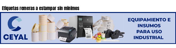 Etiquetas remeras a estampar sin minimos