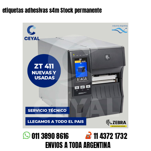 etiquetas adhesivas s4m Stock permanente