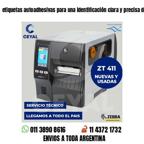etiquetas autoadhesivas para una identificación clara y precisa de precios