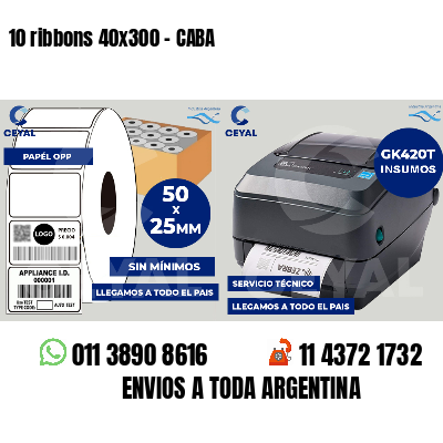 10 ribbons 40x300 - CABA