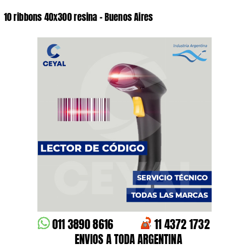 10 ribbons 40x300 resina - Buenos Aires