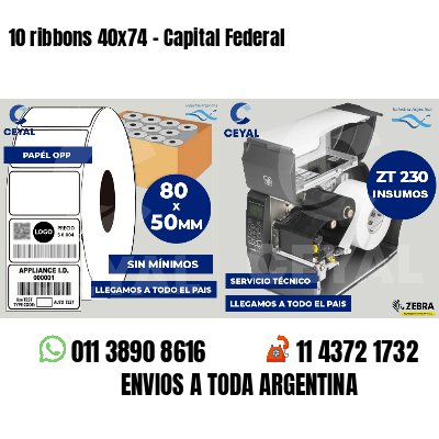 10 ribbons 40x74 - Capital Federal