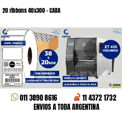 20 ribbons 40x300 - CABA