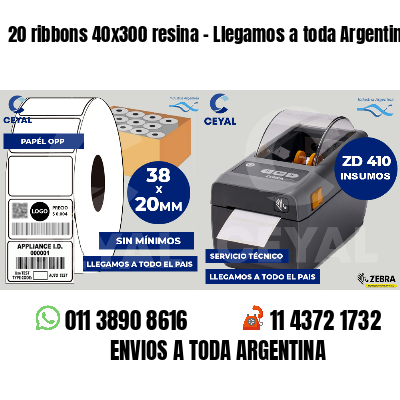 20 ribbons 40x300 resina - Llegamos a toda Argentina
