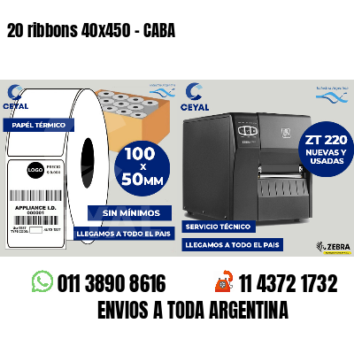 20 ribbons 40x450 - CABA