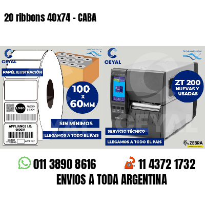 20 ribbons 40x74 - CABA
