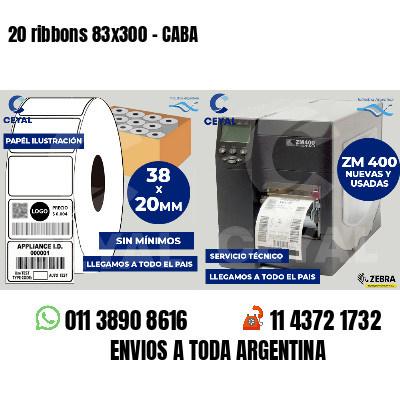 20 ribbons 83x300 - CABA