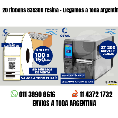20 ribbons 83x300 resina - Llegamos a toda Argentina