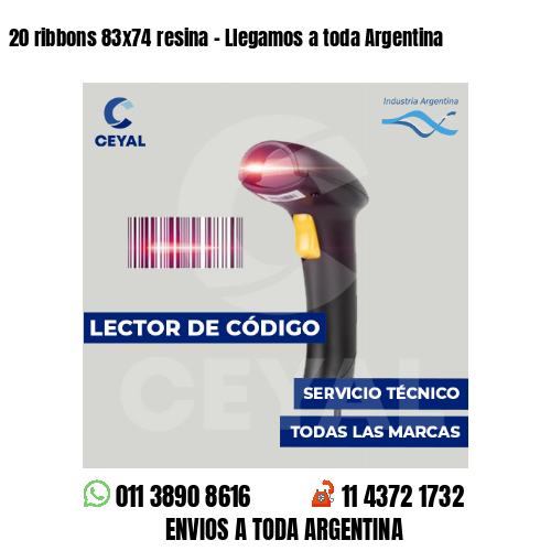 20 ribbons 83x74 resina - Llegamos a toda Argentina