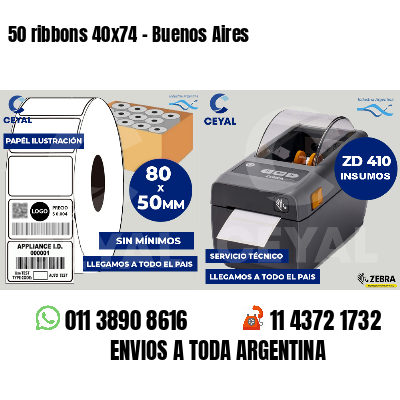 50 ribbons 40x74 - Buenos Aires