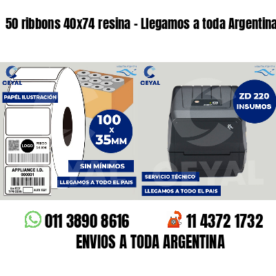 50 ribbons 40x74 resina - Llegamos a toda Argentina