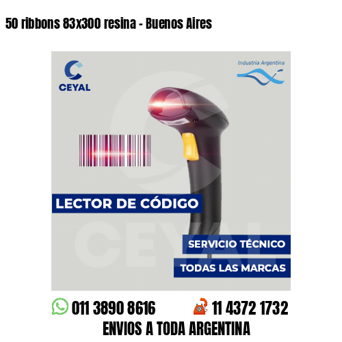50 ribbons 83x300 resina - Buenos Aires