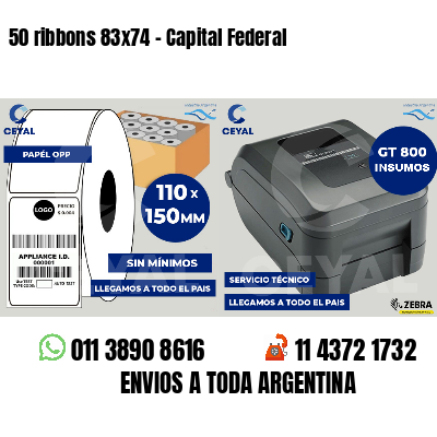 50 ribbons 83x74 - Capital Federal