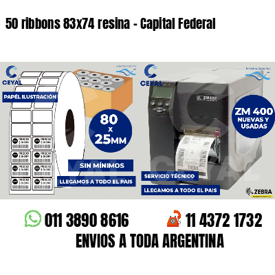 50 ribbons 83x74 resina - Capital Federal
