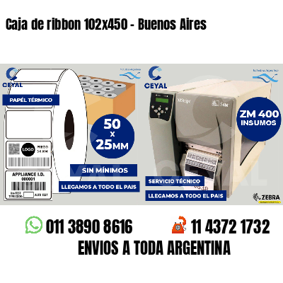 Caja de ribbon 102x450 - Buenos Aires