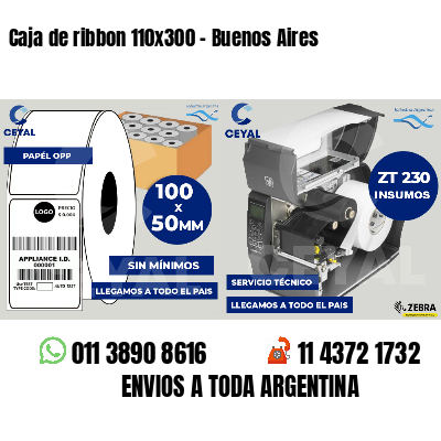 Caja de ribbon 110x300 - Buenos Aires