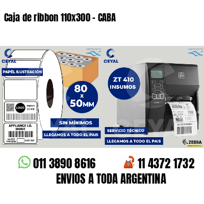 Caja de ribbon 110x300 - CABA