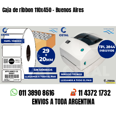 Caja de ribbon 110x450 - Buenos Aires