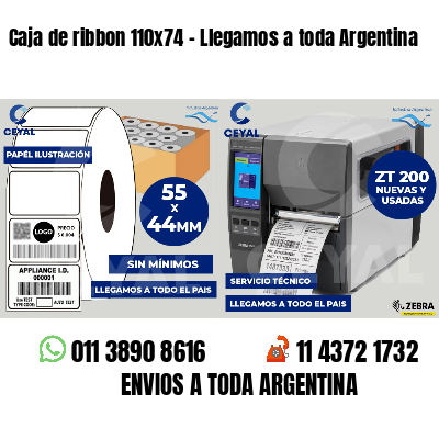 Caja de ribbon 110x74 - Llegamos a toda Argentina